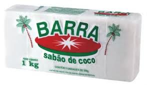 Sabão  em Barra de Coco